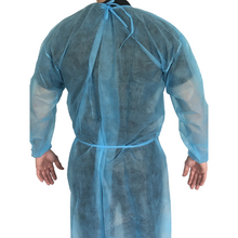 Load image into Gallery viewer, Disposable Isolation Gowns - Elastic Cuff - CASE (100 pieces)
