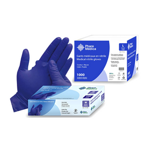 Phare Medica Purple Nitrile Gloves - CASE (1000 Gloves)