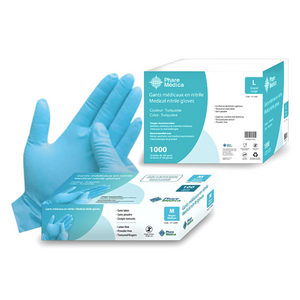 Phare Medica Turquoise Nitrile Gloves - CASE (1000 Gloves)