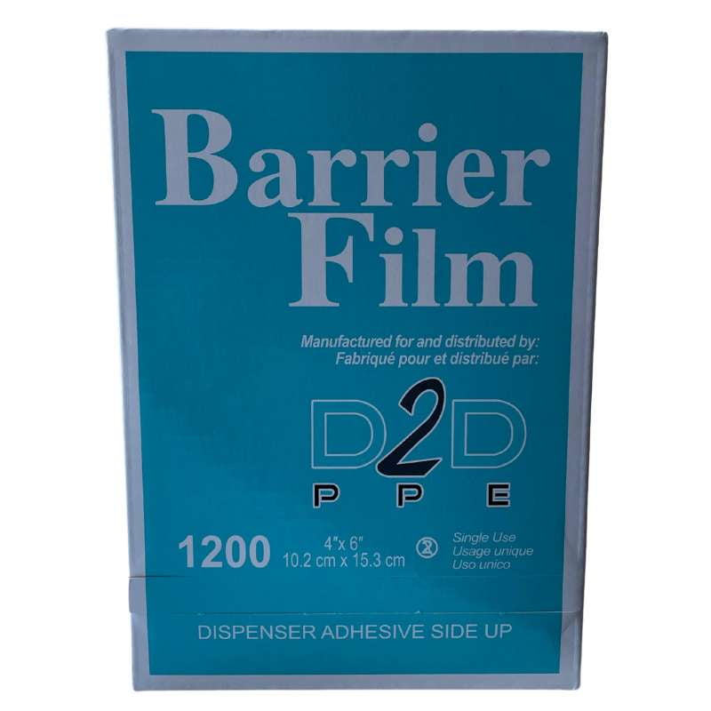 Barrier Film with Dispenser - CASE (6 Rolls/Boxes) - D2D HealthCo.