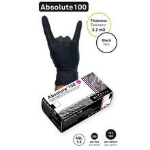 Load image into Gallery viewer, Aurelia Absolute® 100 Black Nitrile Gloves - CASE - D2D HealthCo.
