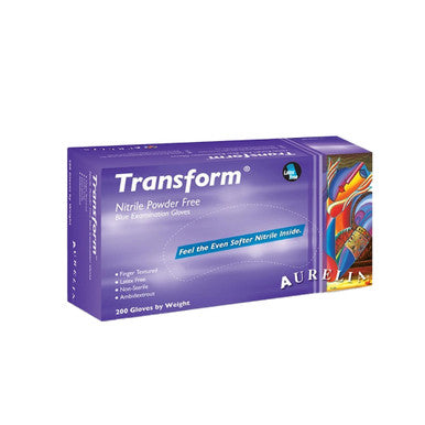 Guantes de nitrilo Aurelia Transform: PEQUEÑOS 200/caja de 10 cajas