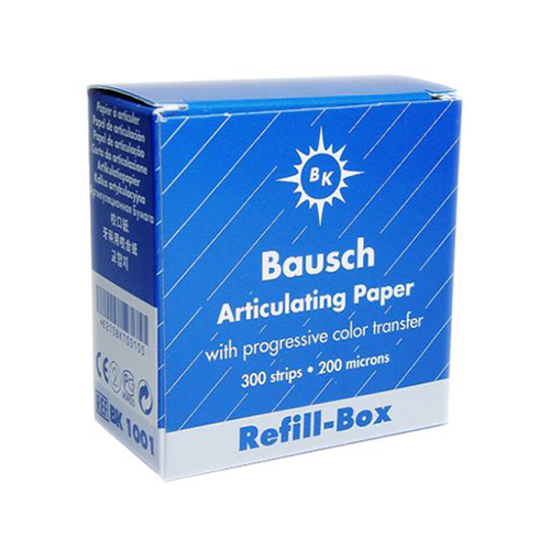 Bausch .008" (200 microns) BLUE Articulating Paper Strips, REFILL, 300/Box