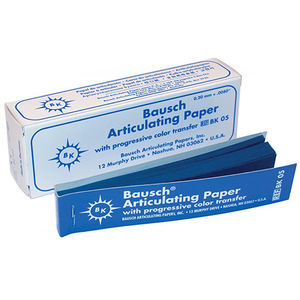 Bausch .008 (200 microns) BLUE Articulating Paper Strips, 300/Box