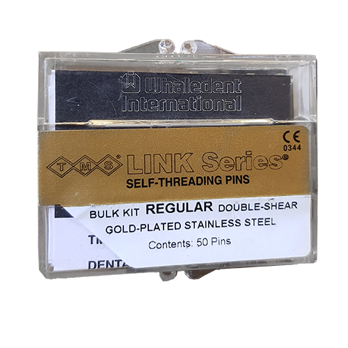Self-Threading Pin System Link Refill (50), Regular 2in1 Double Gold
