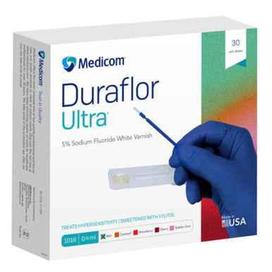 Duraflor Ultra 5% Sodium Fluoride White Varnish - MINT, 30 Unit Dose
