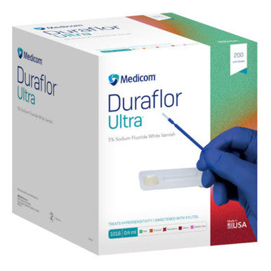 Duraflor Ultra 5% Sodium Fluoride White Varnish - STRAWBERRY, 200 Unit Dose