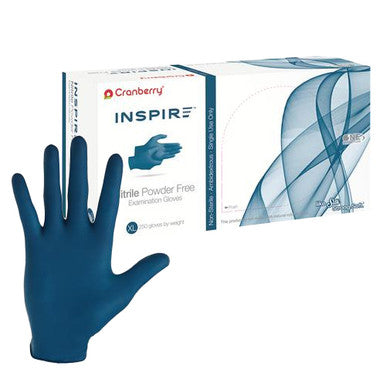 Inspire, Extra Large, Nitrile Powder Free Exam Gloves, 250/Pk