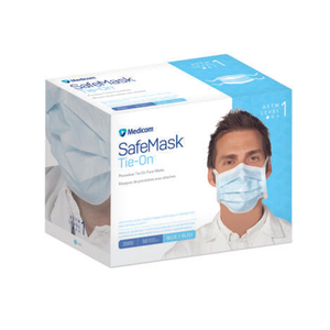 SafeMask Tie-On 50/Boîte Bleu Niveau 1