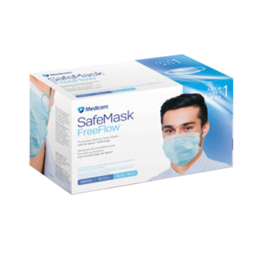SafeMask FreeFlow Earloop w/Air Space Technology Level 1 50/Box