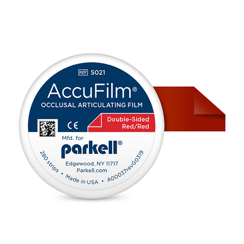 AccuFilm II Red/Red .0008" (21 microns)/ 280 strips (3-1/2" x 7/8").