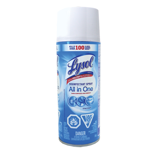 Spray désinfectant Lysol, linge croustillant, flacon de 350 g